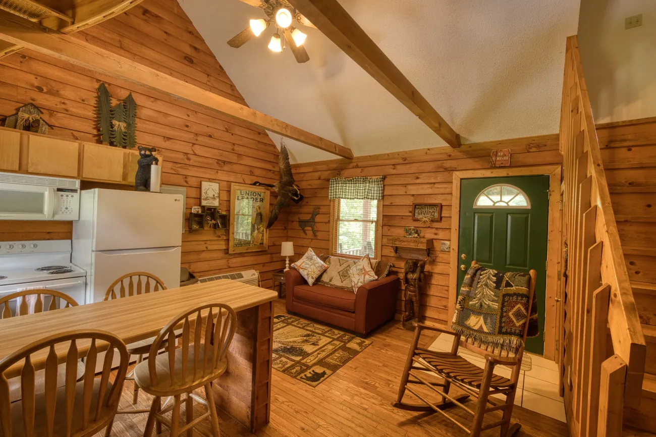 The Outdoors Cabin interior